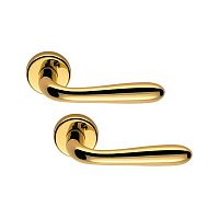 Ручки на розетте COLOMBO Robot CD41 (CD69BZGG-CD63GB) полированная латунь